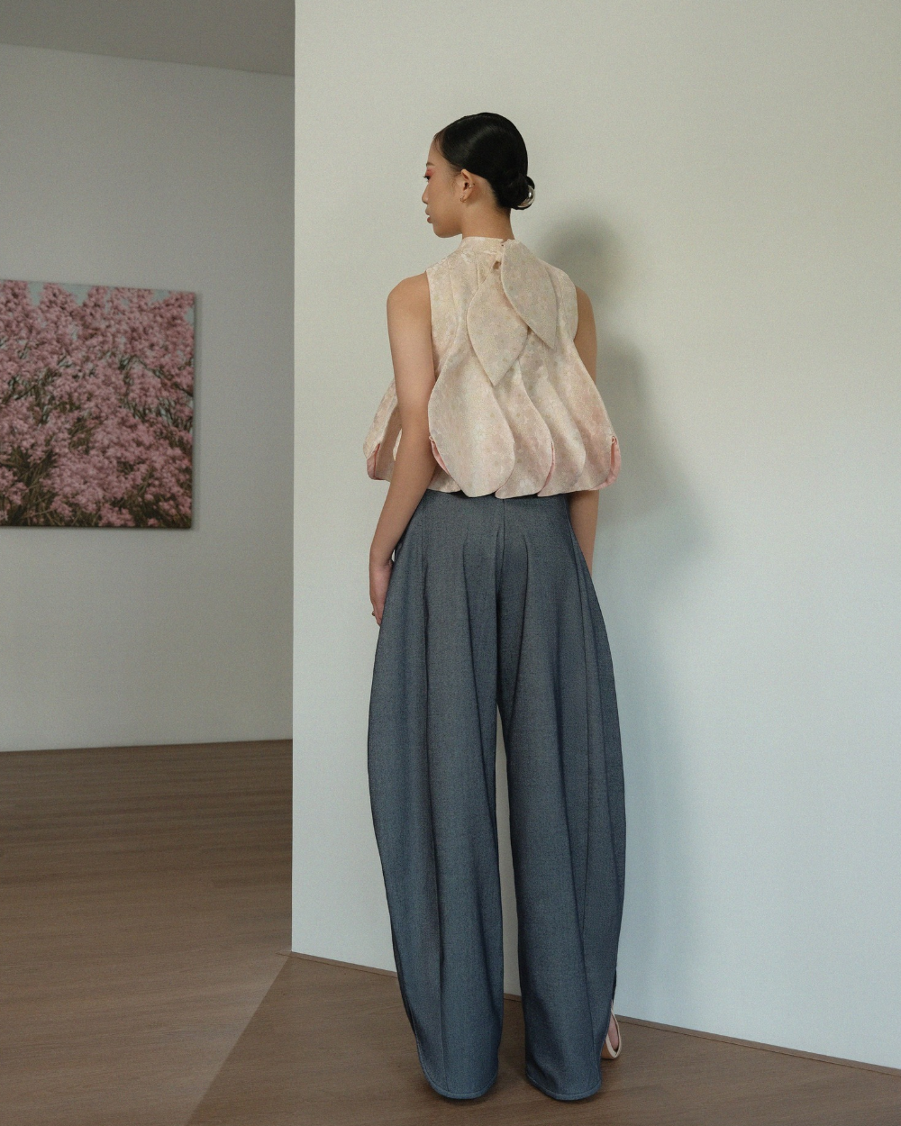 Gracie Pants Denim Blue - Grey