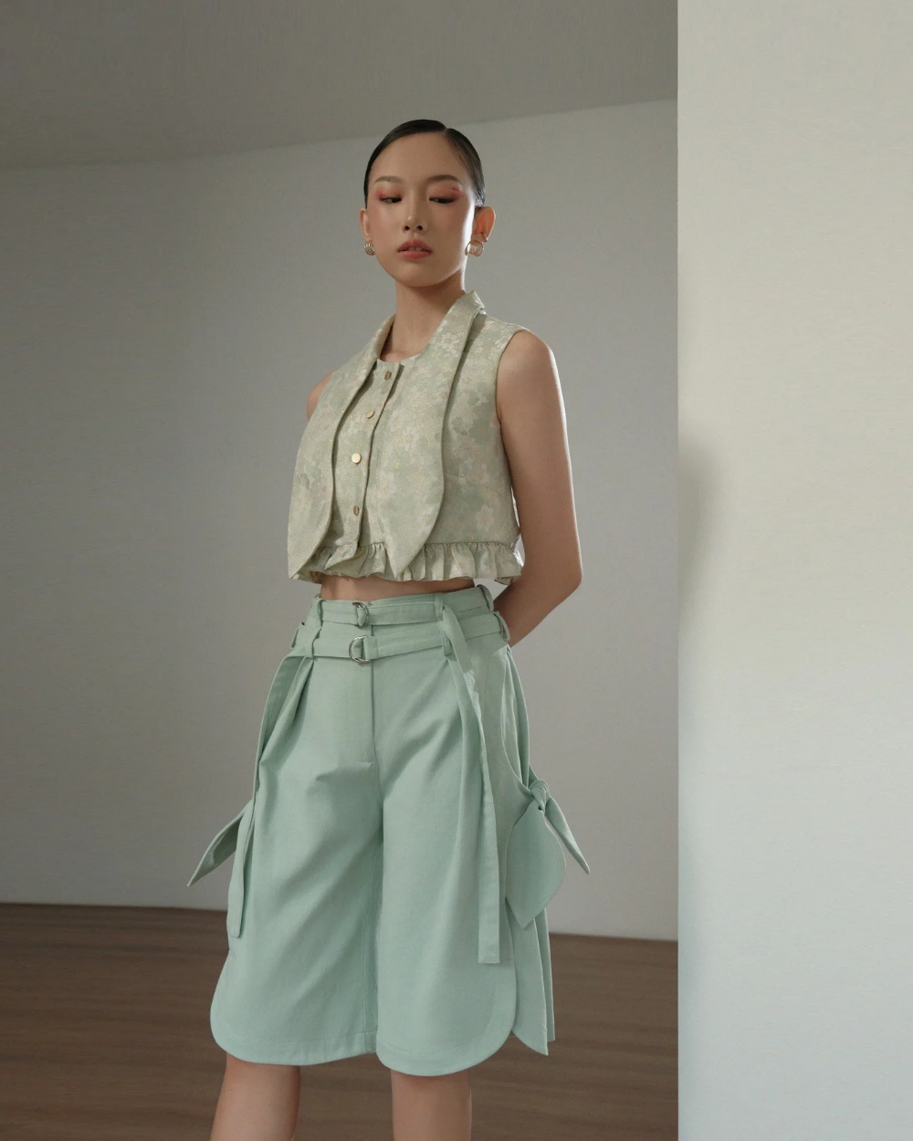 Rhea Bermuda Pants Mint