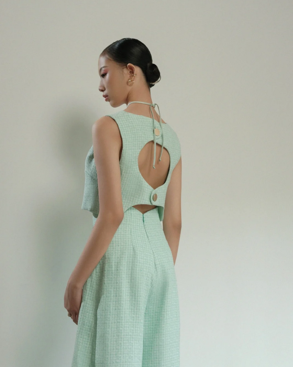 Sierra Cropped Waistcoat Mint