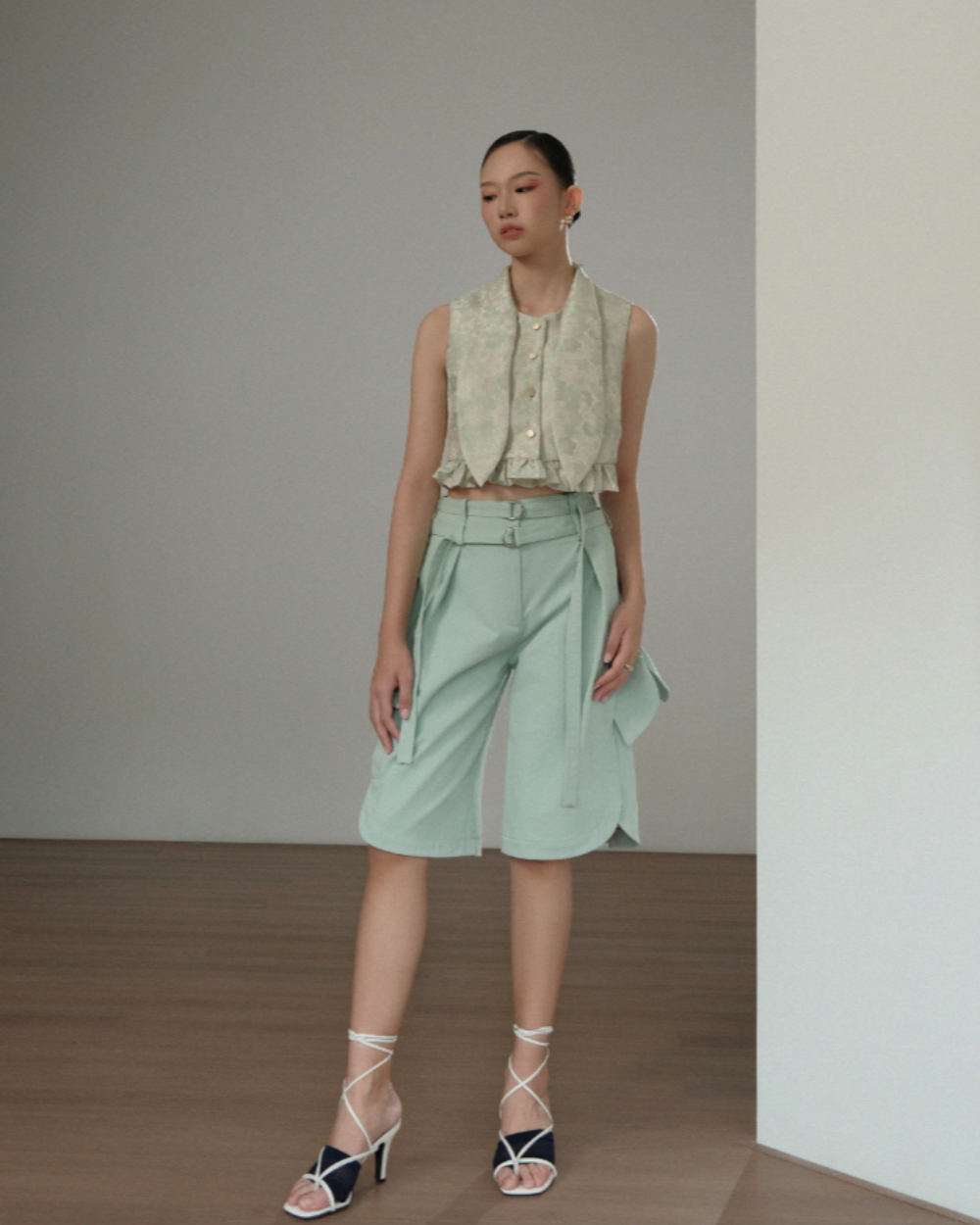 Rhea Bermuda Pants Mint