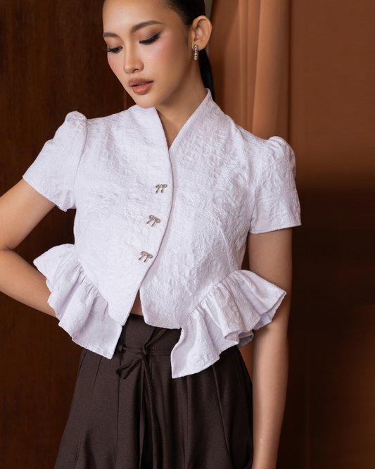 Soleil Top White Floral