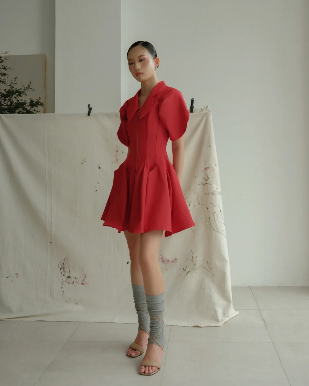 Joelle Dress Red