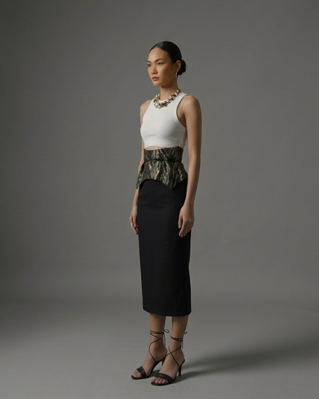 Alessia Belt Black-Gold