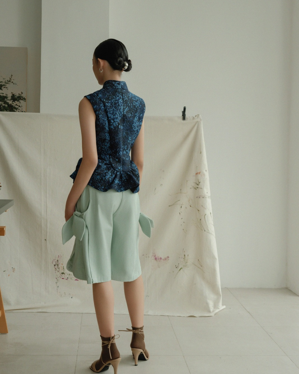 Sheena Top Navy Blue