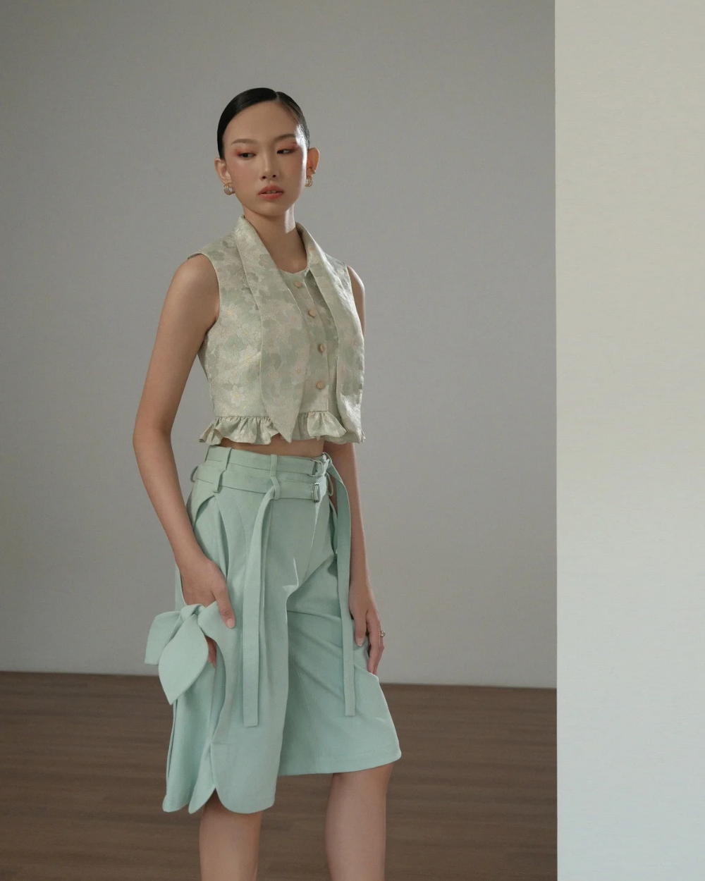 Rhea Bermuda Pants Mint