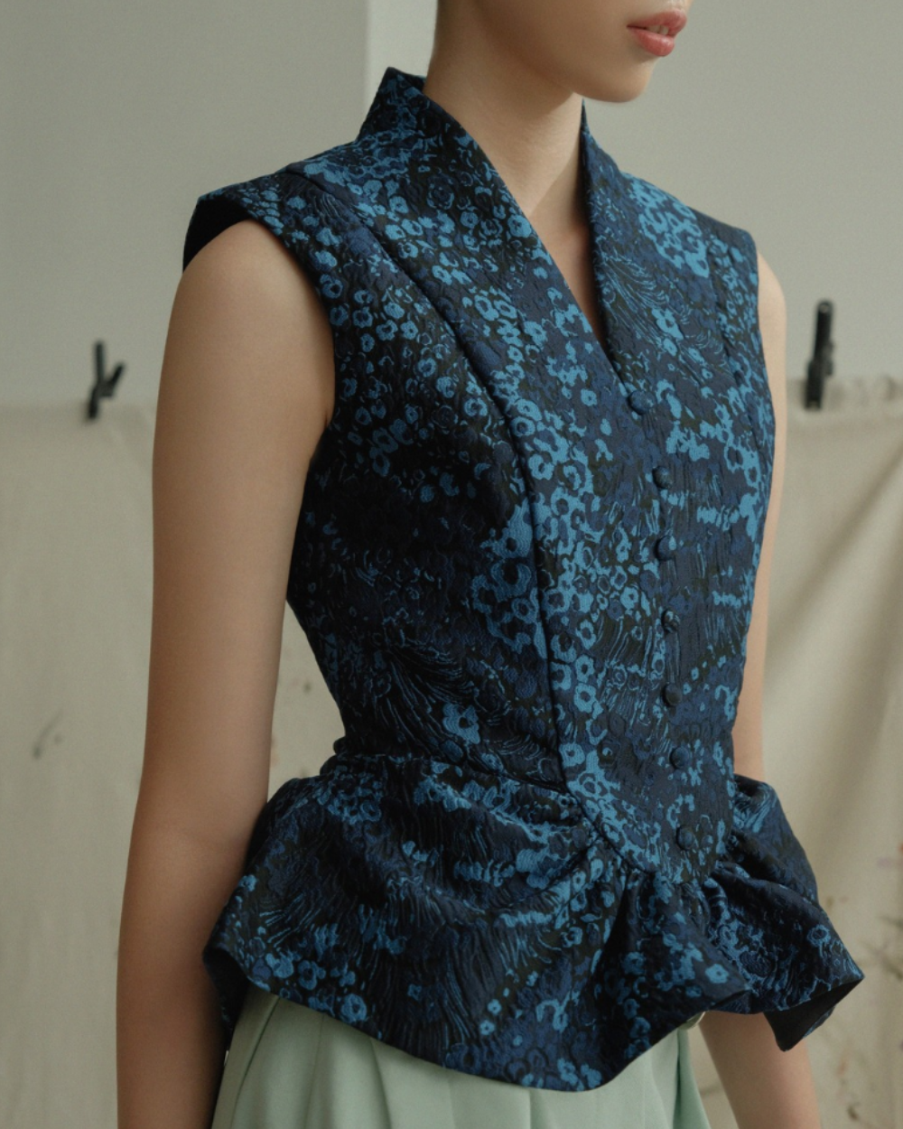 Sheena Top Navy Blue