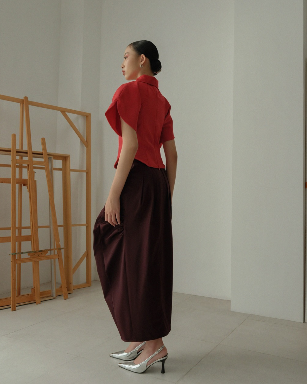 Jolie Top (non-crop) Red