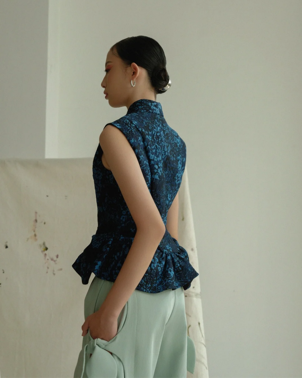 Sheena Top Navy Blue