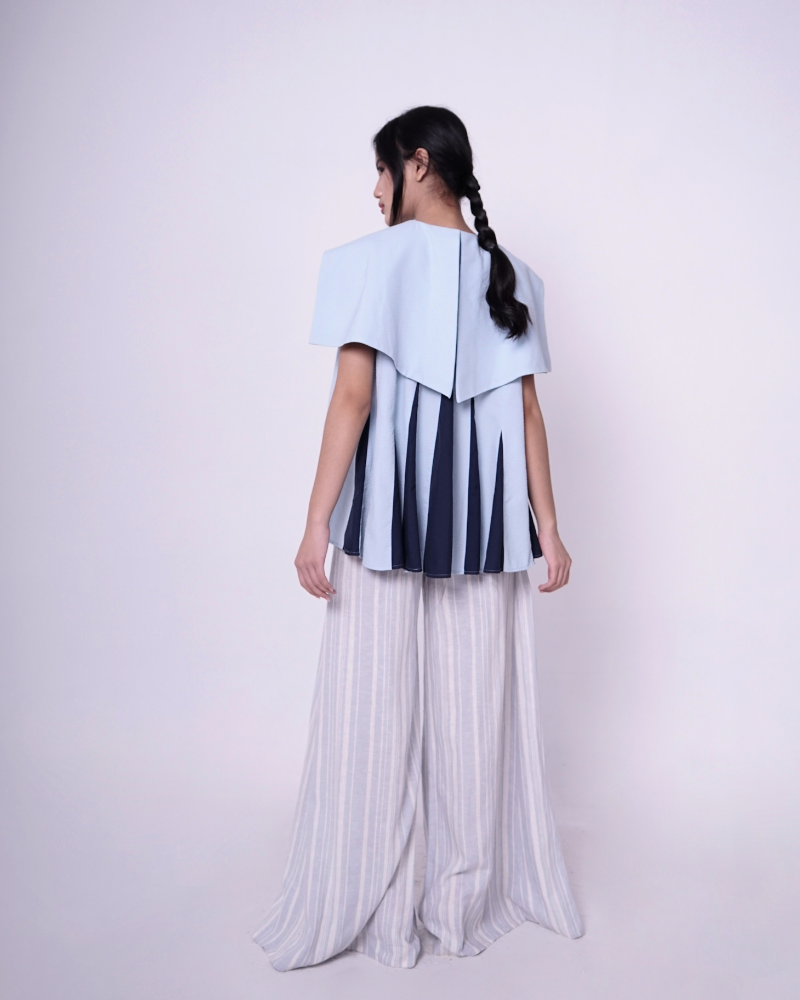 Carson Pants Cornflower Blue Stripes