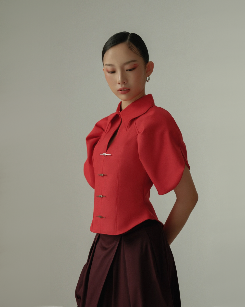 Jolie Top (non-crop) Red