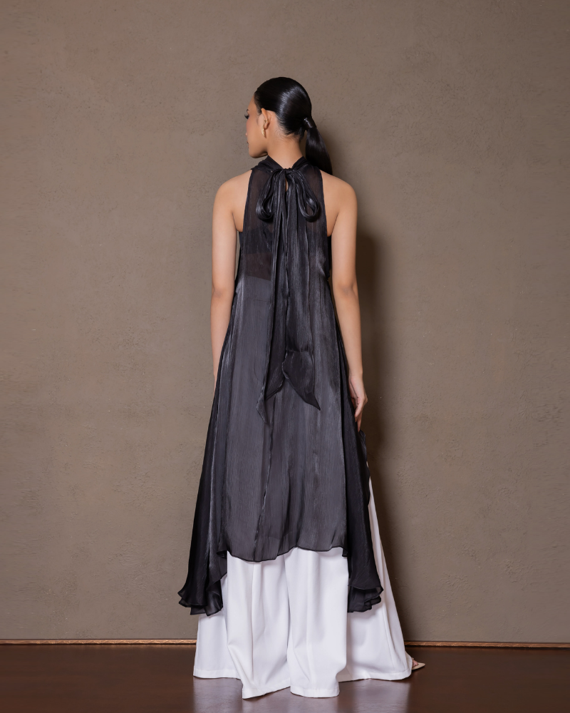 Heather Top Black