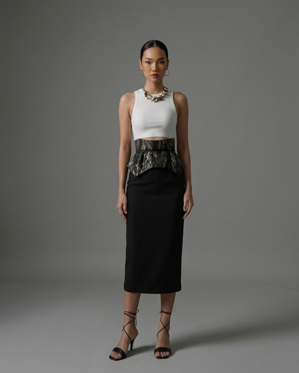 Alessia Belt Black-Gold
